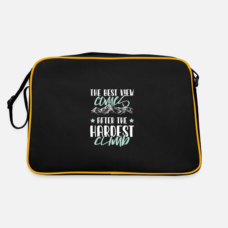 beste aussicht klettern Retro Tasche