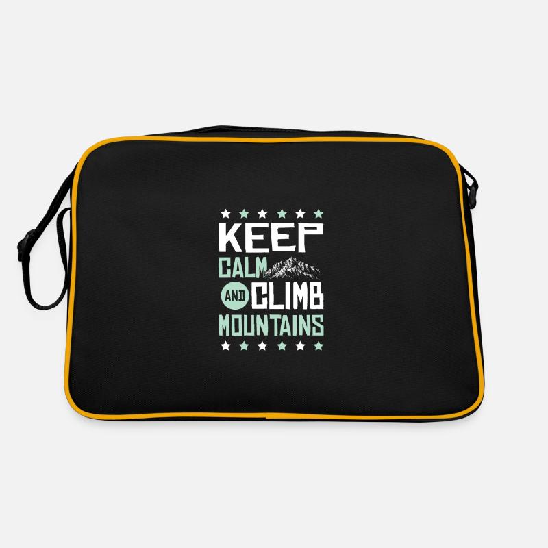 Keep Calm Climbing Retro Bag