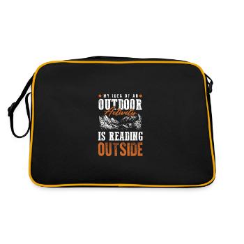 Activité d’escalade en plein air - Sac Retro - noir/or - Dos