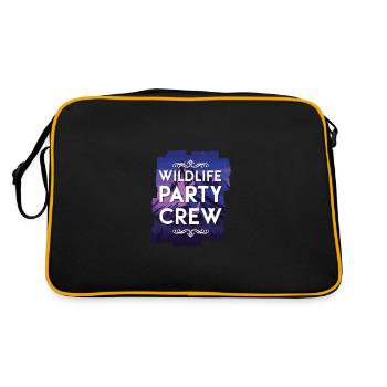 Équipage de la fête de la faune - Sac Retro - noir/or - Dos