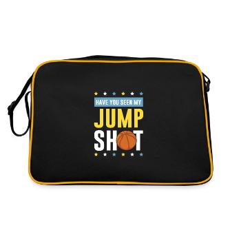 basketball jump shot - Retro Tasche - Schwarz/Gold - Hinten