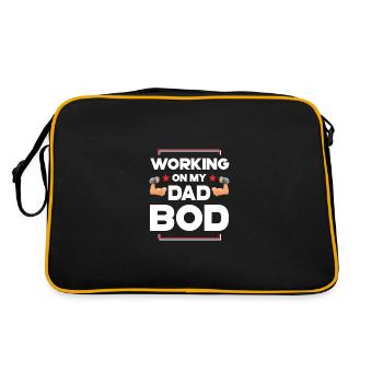 Fitness Papa Workout - Sac Retro - noir/or - Dos