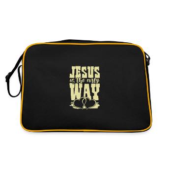 Jesus is the Way - Retro Bag - black/gold - Back