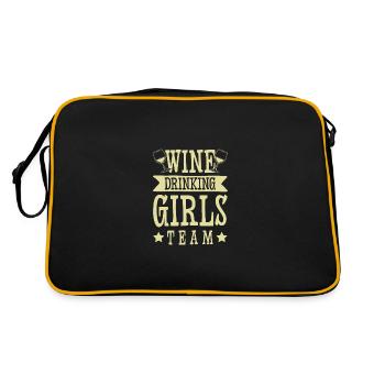 Les filles buveuses de vin - Sac Retro - noir/or - Dos