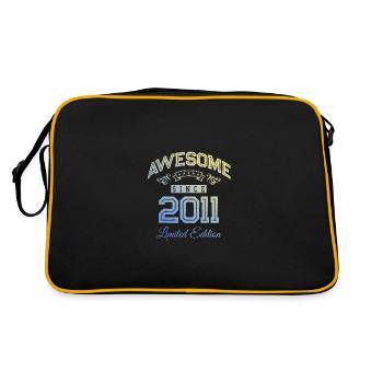 2011 awesome since - Retro Bag - black/gold - Back