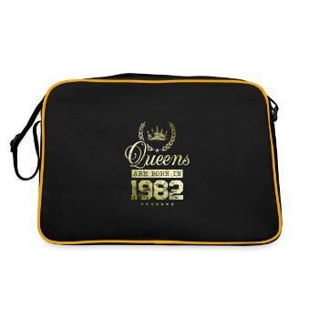 Queens born in 1982 - Retro Bag - black/gold - Back
