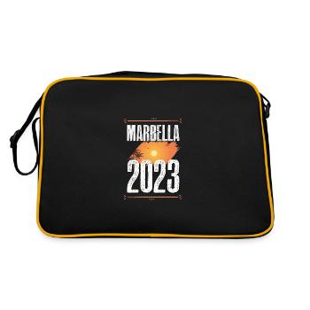 Marbella 2023 - Retro Tasche - Schwarz/Gold - Hinten