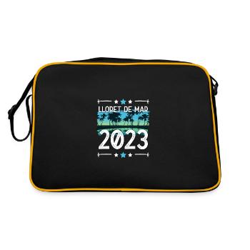 Lloret De Mar 2023 - Retro Tasche - Schwarz/Gold - Hinten