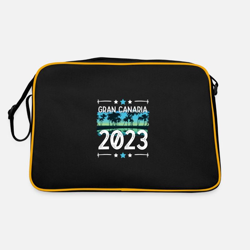 Gran Canaria 2023 - Retro Tasche - Schwarz/Gold