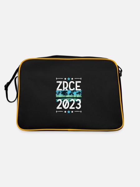Zrce 2023 - Retro Tasche - Schwarz/Gold - Hinten