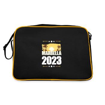 Marbella 2023 - Retro Tasche - Schwarz/Gold - Hinten