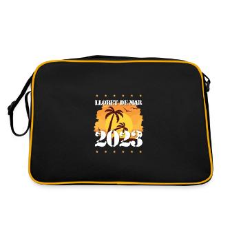 Lloret De Mar 2023 - Retro Tasche - Schwarz/Gold - Hinten