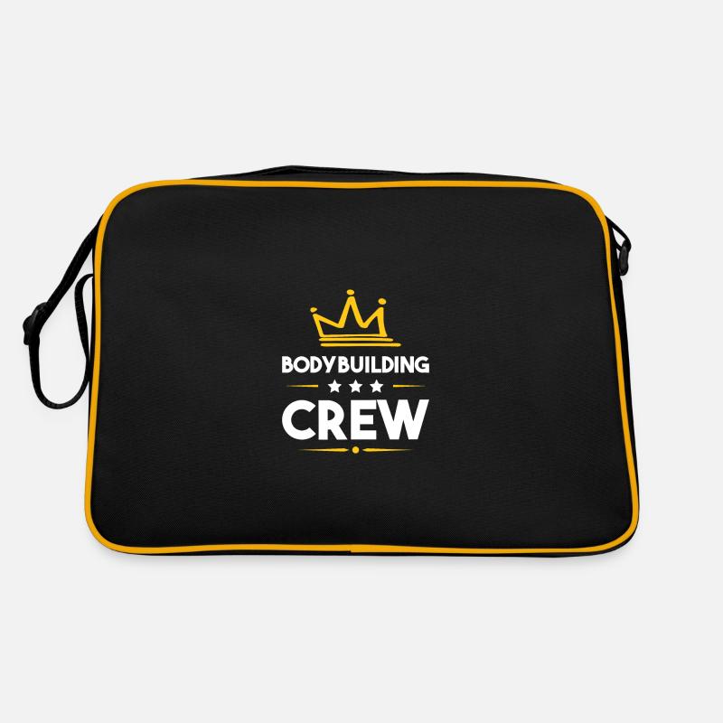 Bodybuilding Crew - Retro Bag - black/gold