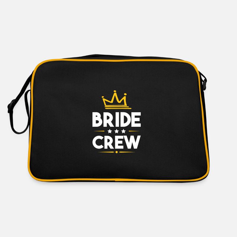 Bride Crew - Retro Tasche - Schwarz/Gold