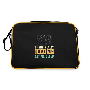 Laisse-moi dormir - Sac Retro - noir/or - Dos
