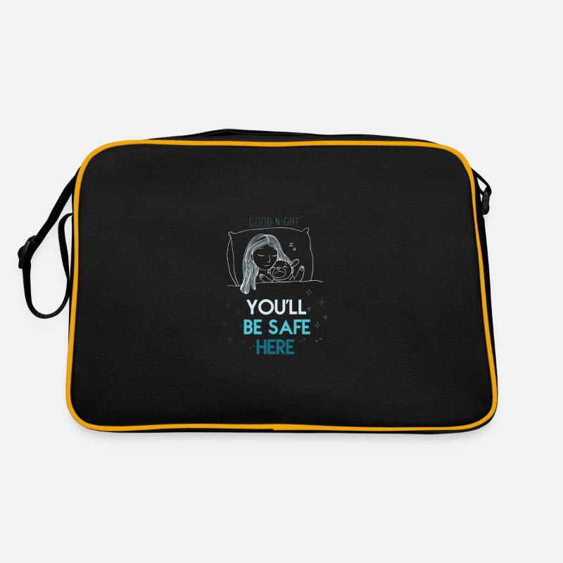 schlafen lustiger spruch Retro Tasche
