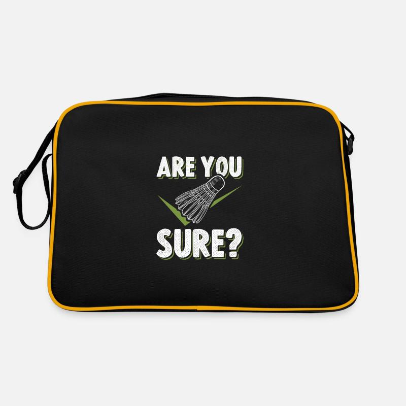 Badminton Drôle de dicton Sac Retro