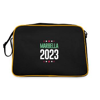 Marbella 2023 - Retro Tasche - Schwarz/Gold - Hinten