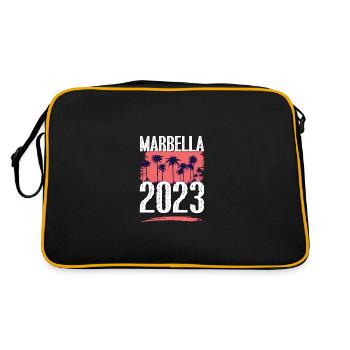 Marbella 2023 - Retro Tasche - Schwarz/Gold - Hinten
