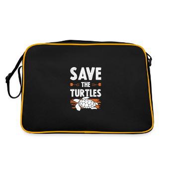 Animal welfare turtle - Retro Bag - black/gold - Back