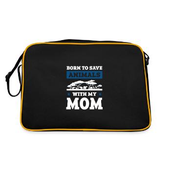 Bien-être animal maman - Sac Retro - noir/or - Dos