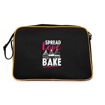Love baking - Retro Bag - black/gold - Back