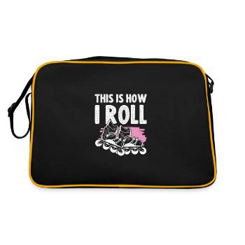 Skater Inline - Retro Bag - black/gold - Back