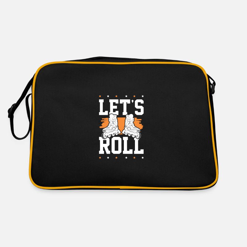 skate lets roll Retro Tasche