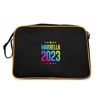 Marbella 2023 - Retro Tasche - Schwarz/Gold - Hinten