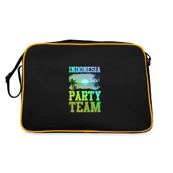 Équipe du parti indonésien - Sac Retro - noir/or - Dos