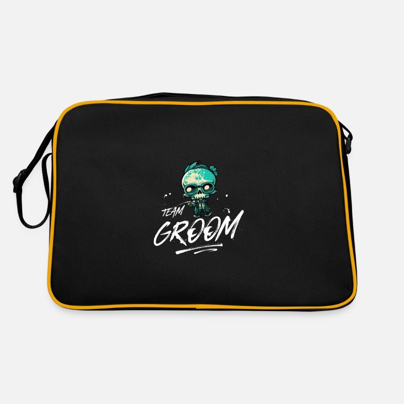 Team Groom Wedding Skeleton Sac Retro