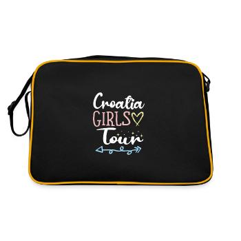 Tournée des filles en Croatie - Sac Retro - noir/or - Dos