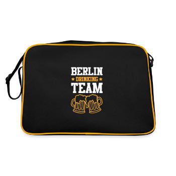 Berlin Drinking Team - Sac Retro - noir/or - Dos