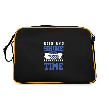 Shine Basketball - Retro Bag - black/gold - Back