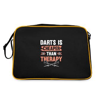 Darts Therapy - Retro Bag - black/gold - Back