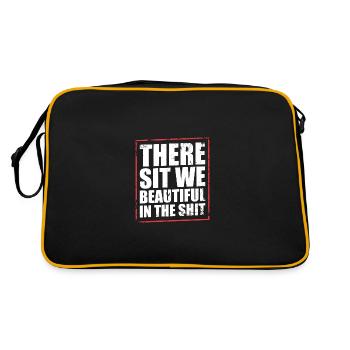 Denglish saying - Retro Bag - black/gold - Back