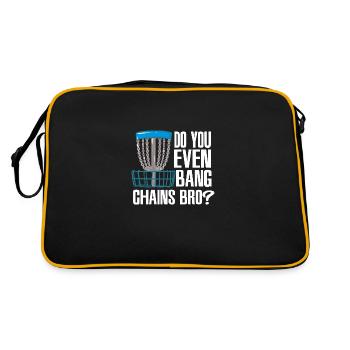 Do You Even Bang Chains - Retro Tasche - Schwarz/Gold - Hinten