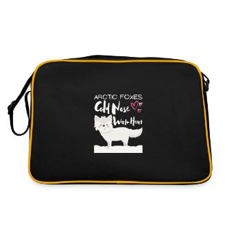 Renard polaire Renard des glaces Renard arctique - Sac Retro - noir/or - Dos