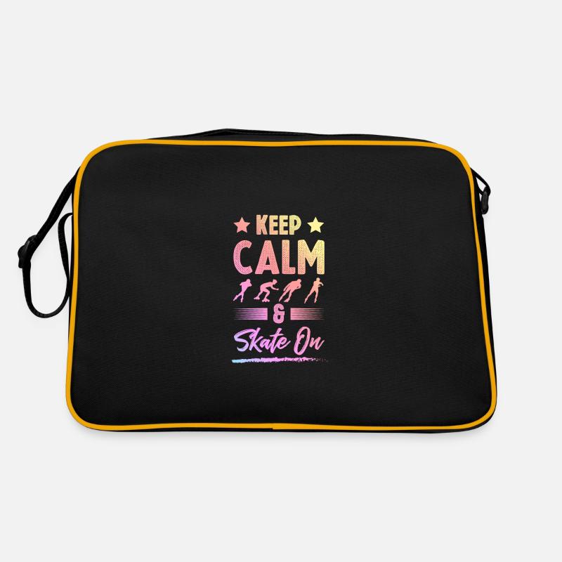 keep calm skate Retro Tasche