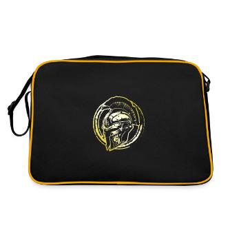 Casque Spartan Or Gym Gladiateur Fighter - Sac Retro - noir/or - Dos