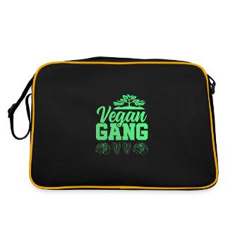 Vegan Gang - Retro Bag - black/gold - Back