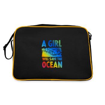 Sauvez la fille de l’océan - Sac Retro - noir/or - Dos