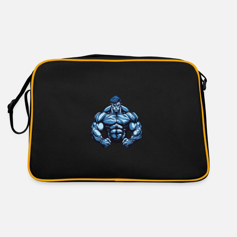 Muscles Bodybuilding Workout Bodybuilders Retro Bag