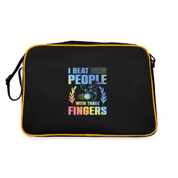 Dicton amusant de bowling - Sac Retro - noir/or - Dos