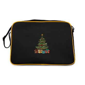 Fir Xmas Christmas - Retro Bag - black/gold - Back