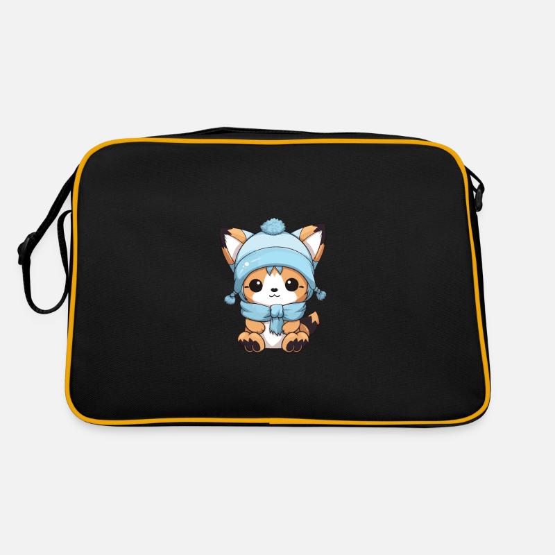 Fuchs Winter Comic Retro Tasche