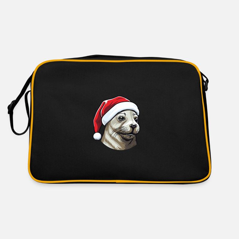 Tête d’animal de Noël de phoque de phoque Sac Retro