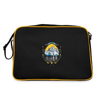 Montagnes Alpes - Sac Retro - noir/or - Dos