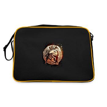 Casque Spartiate Gym Gladiateur Mythologie - Sac Retro - noir/or - Dos