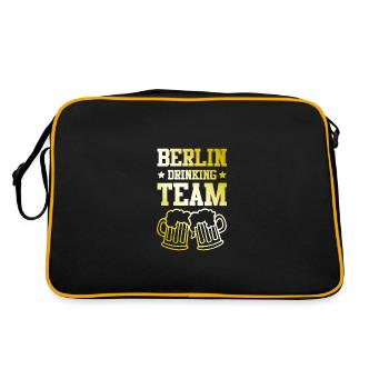 Berlin Drinking Team - Retro Bag - black/gold - Back